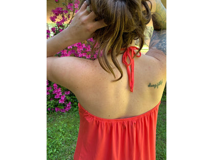 Backless in Beaumont Crocheted Halter Top