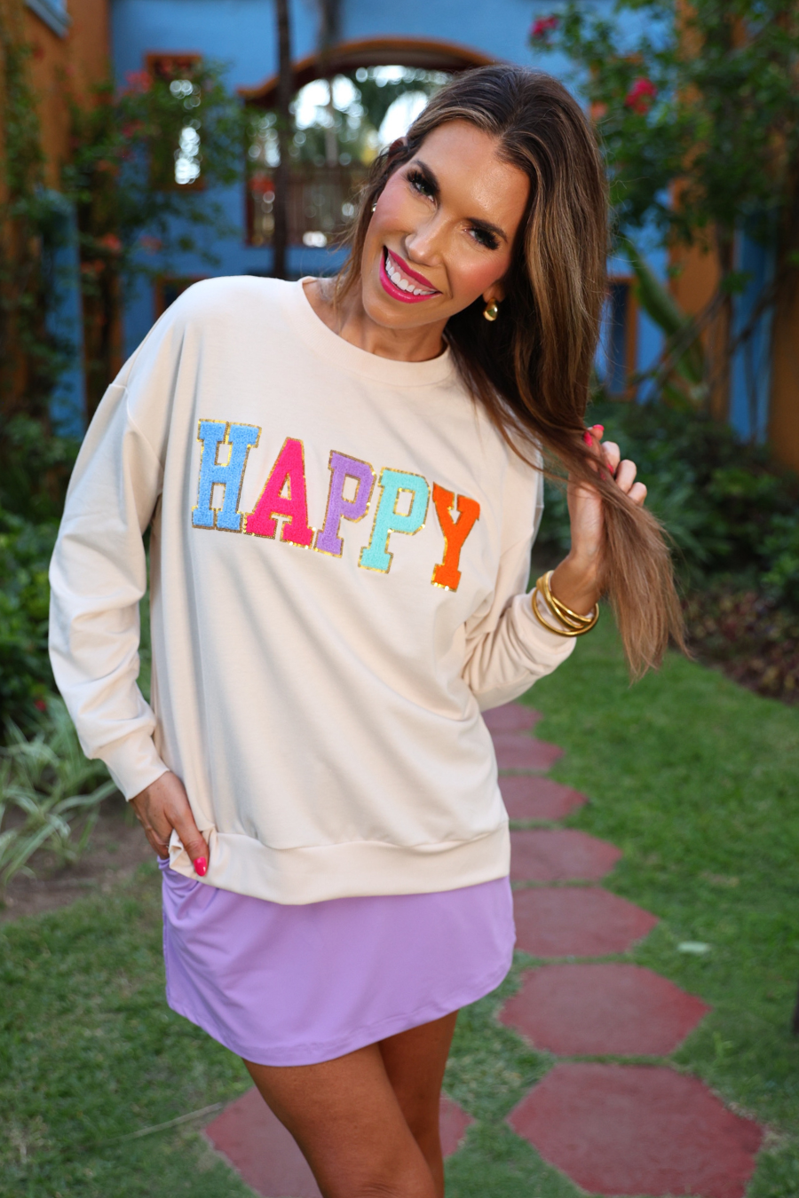 PREORDER-Happy Patch Pullover