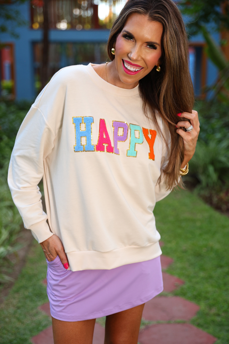 PREORDER-Happy Patch Pullover