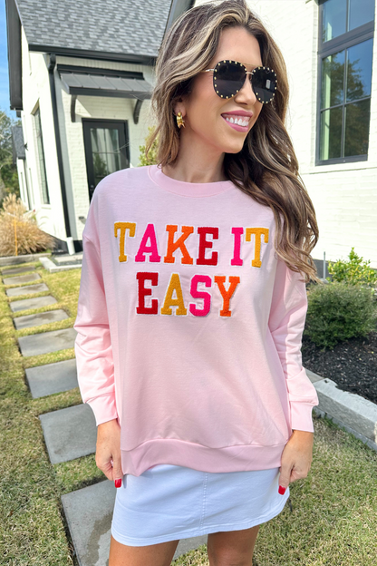 PREORDER-Take It Easy Patch Pullover