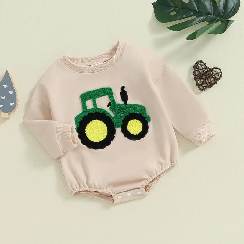 PREORDER: Green Tractor Sweatshirt & Pant Set