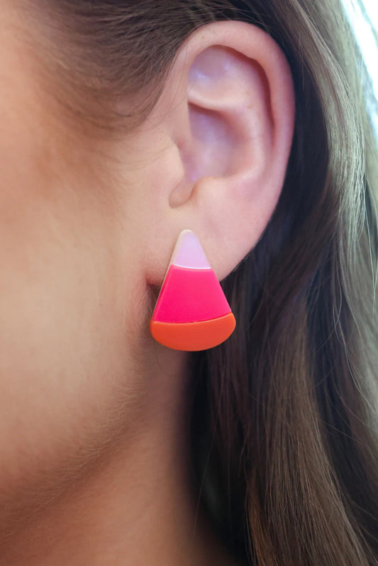 Candy Corn Stud Earrings