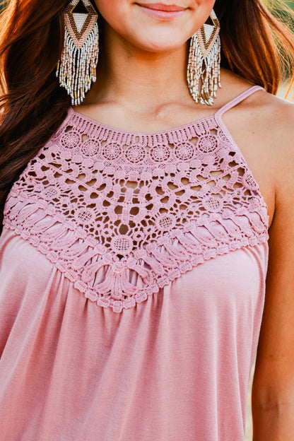 Undeniable Beauty Crochet Tank