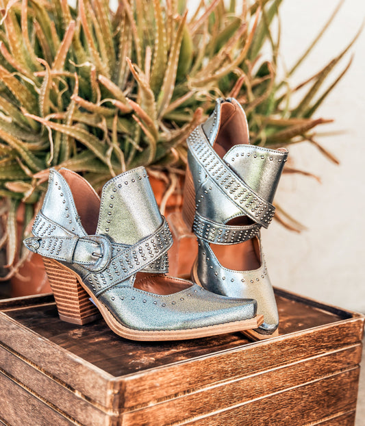 Fiona Ankle Boot in Silver